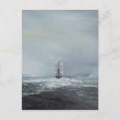 Discovery Captain Scott und Crew Postkarte (Vorderseite)