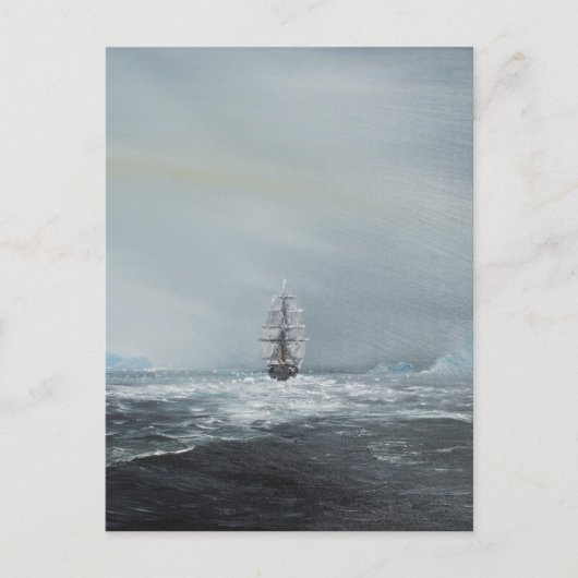 Discovery Captain Scott und Crew Postkarte (Vorderseite)