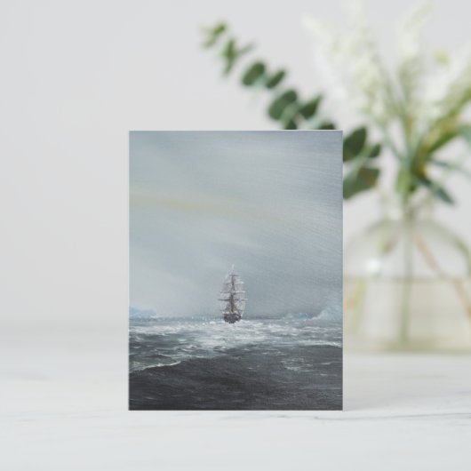 Discovery Captain Scott und Crew Postkarte (Stehend Vorderseite)