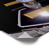 Discovery stellt das Hubble-Weltraumteleskop berei Poster (Ecke)
