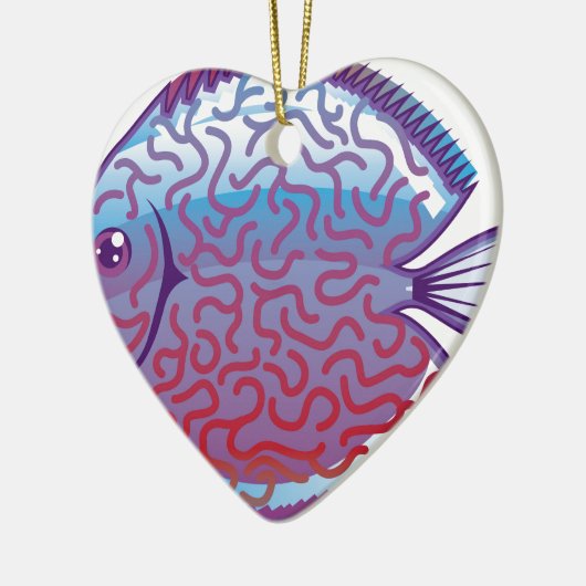 Discus Aquarium Keramik Ornament (Links)