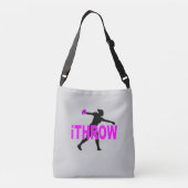 Discus-Bahn-Spritzring-Kreuz-Leichensack Tragetaschen Mit Langen Trägern (Rückseite)