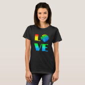 Discus Fish Regenbogen Liebe Exotic Aquarium Fisch T-Shirt (Vorne ganz)