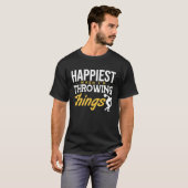 Discus Happiest Throwing Things Discus Throwing T-Shirt (Vorne ganz)