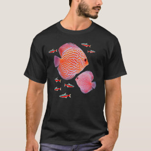 Discus Kardinal Tetras Aquarium Panzerfische T-Shirt