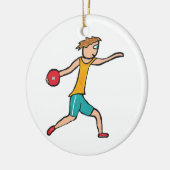 Discus Keramik Ornament (Links)