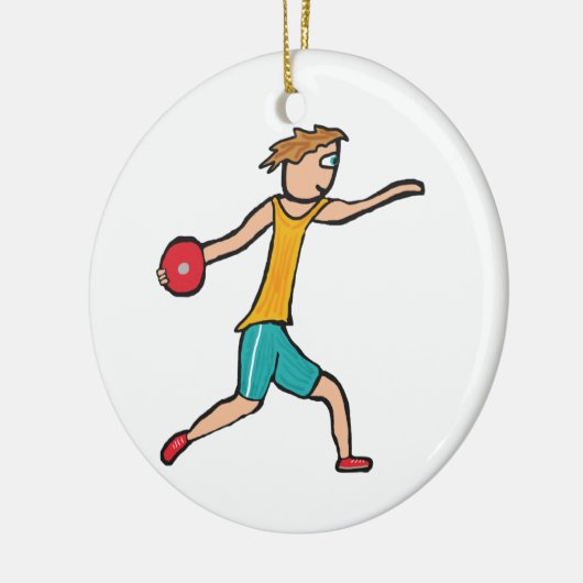 Discus Keramik Ornament (Links)