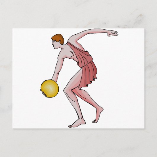 Discus Thrower 396 BC Postkarte (Vorderseite)