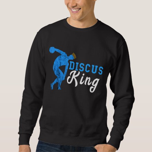 Discus Thrower Discus King Track und Field Discus Sweatshirt (Vorderseite)