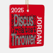 Discus Thrower Extraordinaire CUSTOM Keramikornament (Rechts)
