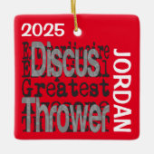 Discus Thrower Extraordinaire CUSTOM Keramikornament (Vorderseite)