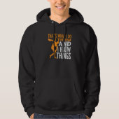 Discus Thrower I Throw & I Know Things Discus Thro Hoodie (Vorderseite)