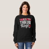 Discus Throwing Discus Thrower Track und Field lik Sweatshirt (Vorne ganz)