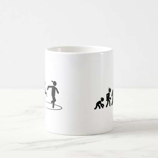 Discus-Werfen Kaffeetasse (Mittel)