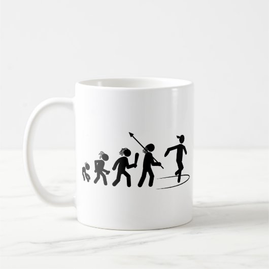 Discus-Werfen Kaffeetasse (Links)