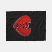 Disease Awareness Open Heart Surgery Survivor Ed H Fleecedecke (Vorderseite (Horizontal))