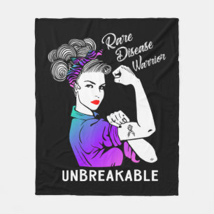 Disease Warrior Unbreakable T-Shirt Awareness Fleecedecke