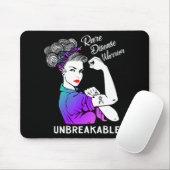 Disease Warrior Unbreakable T-Shirt Awareness Mousepad (Mit Mouse)