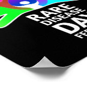 Diseases Day 2022 - Seltene Disease Awareness T- Poster (Ecke)