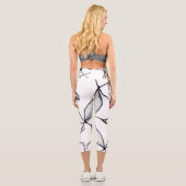 Diseño de flores abstractas capri leggings (Rückseite)