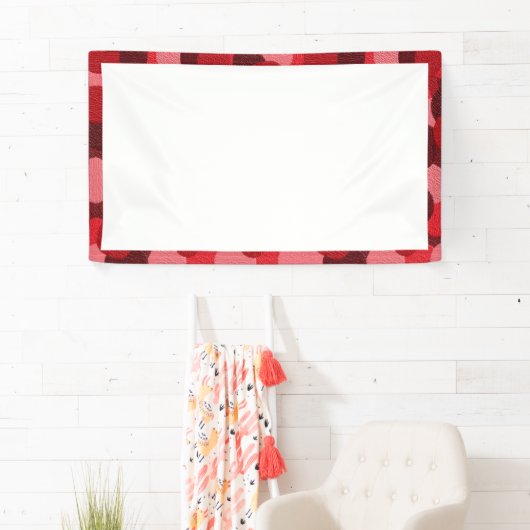 Diseño de pinceladas en colores rojo banner (Insitu)