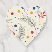 Diseño floral geschenkanhänger (Rückseite)