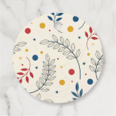 Diseño floral geschenkanhänger (Rückseite)