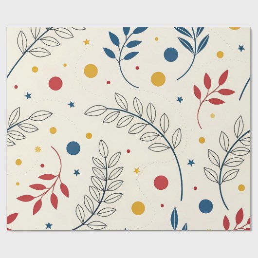 Diseño floral geschenkpapier (Flach)