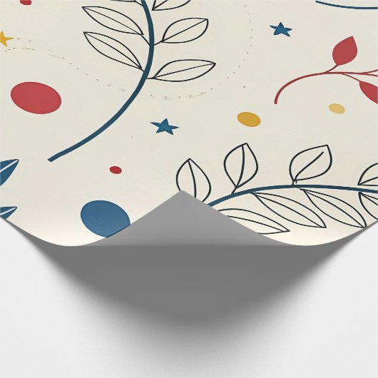Diseño floral geschenkpapier (Ecke)