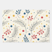 Diseño floral geschenkpapier set (Vorderseite)