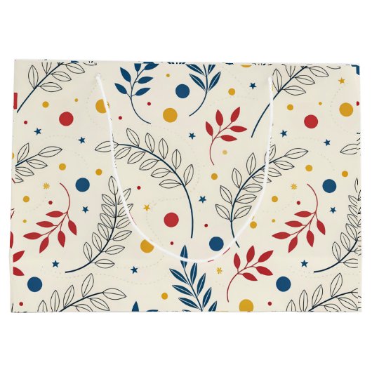 Diseño floral große geschenktüte (Rückseite)