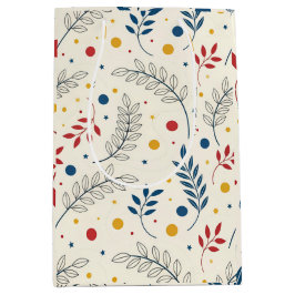 Diseño floral mittlere geschenktüte