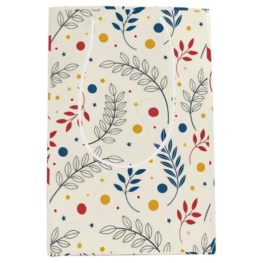 Diseño floral mittlere geschenktüte (Vorderseite)