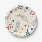 Diseño floral pappteller (Vorderseite)