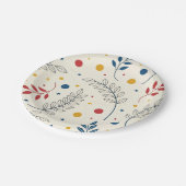 Diseño floral pappteller (Schrägansicht)