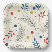 Diseño floral pappteller (Vorderseite)