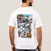 Diseño harley Snoopy Comic T-Shirt (Rückseite)