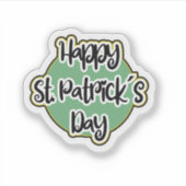 Diseño para el dia de San Patricio. Aufkleber (Vorderseite)