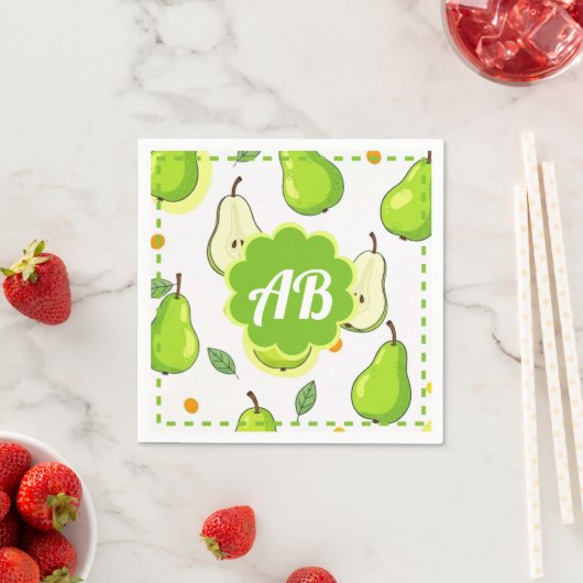 diseño peras serviette (Beispiel)