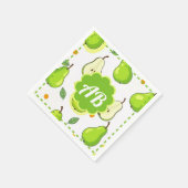 diseño peras serviette (Ecke)