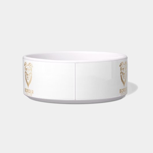 Diseño Premium de Border Collie en Dorado Napf (Rückseite)