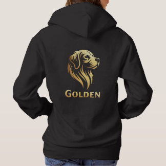 Diseño Premium de Golden en Dorado Hoodie
