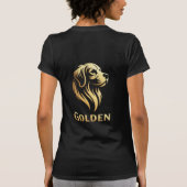 Diseño Premium de Golden en Dorado T-Shirt (Rückseite)