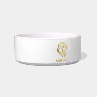 Diseño Premium de Golden Retriever en Dorado Napf