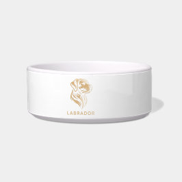 Diseño Premium de Labrador retriever en Dorado Napf