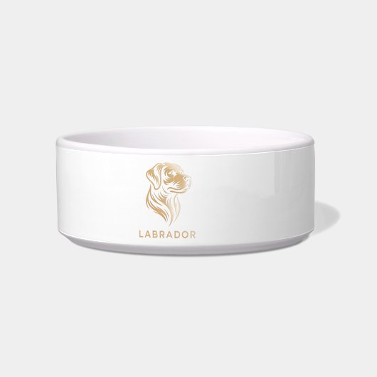 Diseño Premium de Labrador retriever en Dorado Napf (Vorderseite)