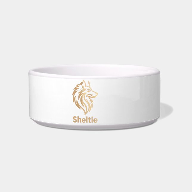 Diseño Premium de Sheltie en Dorado Napf (Vorderseite)