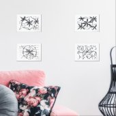 Diseños abstractos zen de flores bilderwand sets (Wohnzimmer)