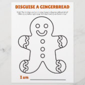 Disguise a Gingerbread Template and Instructions Flyer (Vorne)