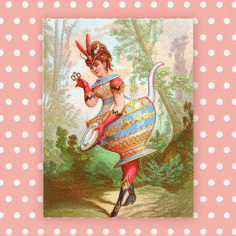 Dish Darlings Pottery Queen Postcard Postkarte